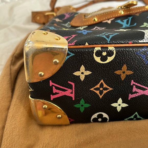 Louis Vuitton Black Multicolor Takashi Murakami shoulder bag - Picture 3 of 8